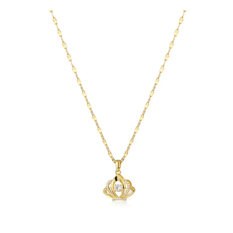 Valentines Day Gift Perfume Bottle Pendant Titanium Steel Necklace Korean Trend Zircon Luxury Female Necklace Charm Jewelry Gift Fashion Jewelry Woman - Image 6