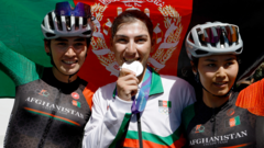 Afghan Cyclist Fariba Hashimi Wins Silver at Asian Games