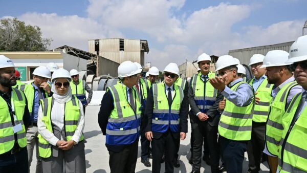 Egyptian Investment Minister Tours ECPC Concrete Factory