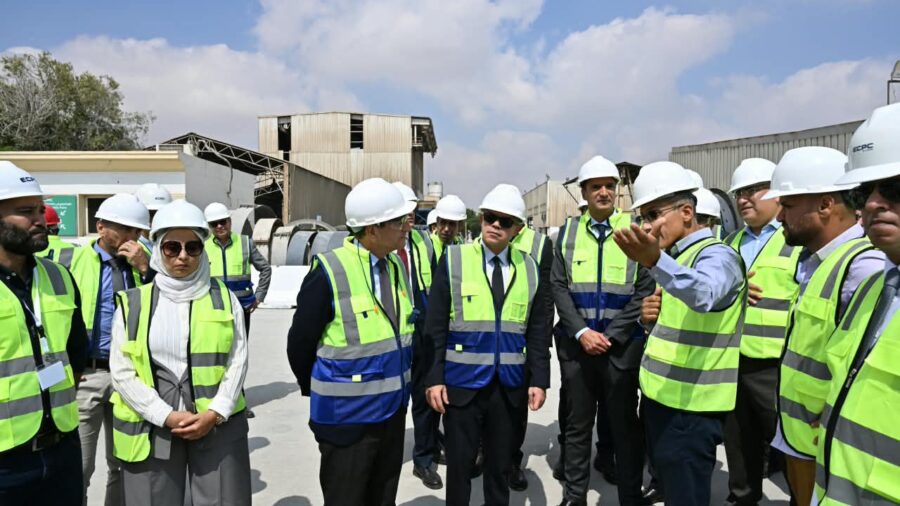 Egyptian Investment Minister Tours ECPC Concrete Factory