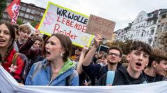 German students stage nationwide strike to protest potential compulsory military service