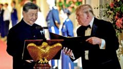 Trump and Xi Mark New Phase of U.S.-China Ties at White House State Dinner
