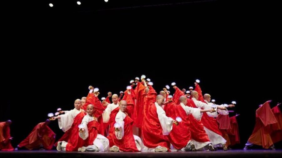 WuLe Symphony, the world’s largest Buddhist monk orchestra, performs in Brussels