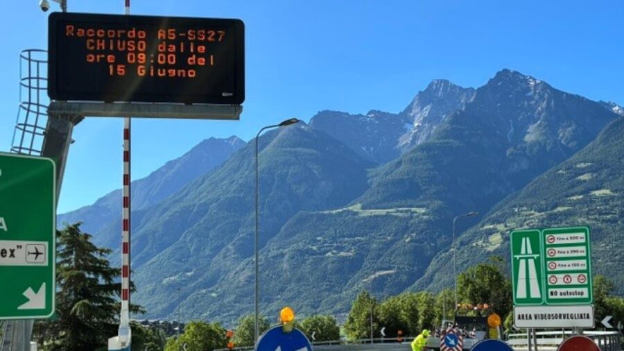 Free Highway Between Nus and Aosta Ouest Stays Open Until Connector Reopens