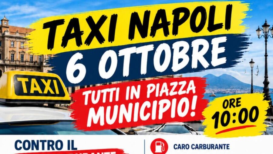 Naples Taxi Drivers Stage Sit‑In Over Fuel Prices and Traffic Plan
