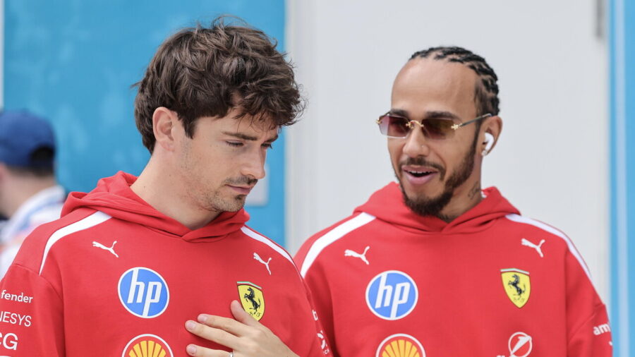 Lewis Hamilton and Charles Leclerc Take Over Ferrari Social Media