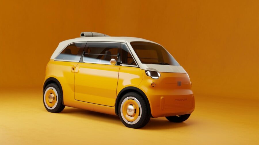 Fiat Unveils Electric Quadricycle Inspired by 600 Multipla