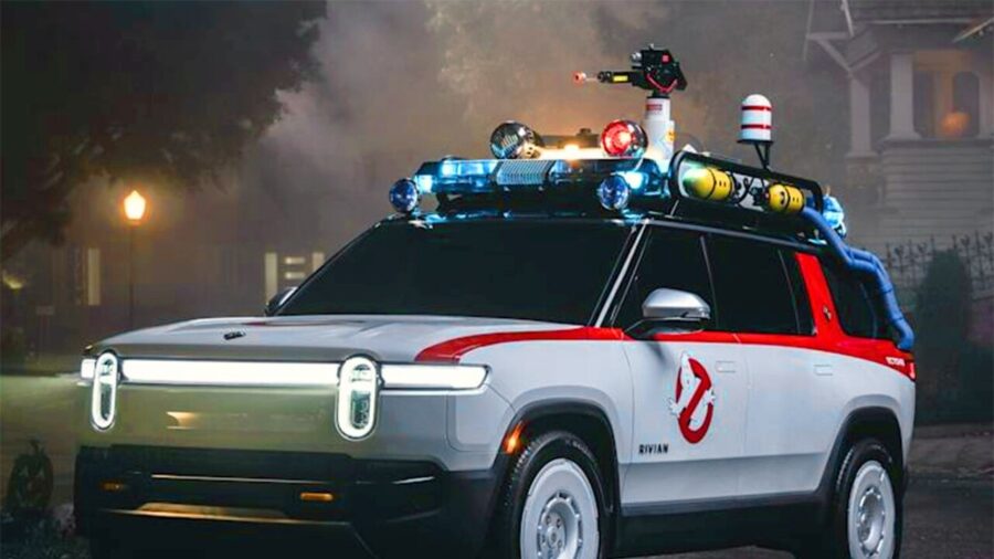 Rivian Adds Spooky Ghostbusters Halloween Mode to Its Vehicles