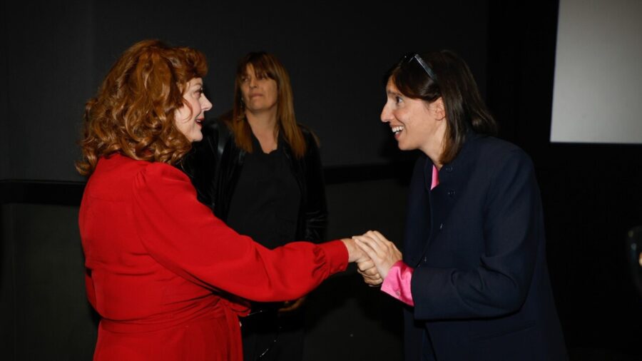 Susan Sarandon Meets Elly Schlein to Discuss Gaza Conflict