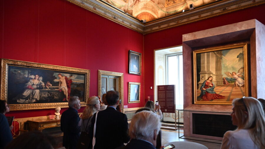 Borghese Gallery Exhibits Titian’s Annunciation Alongside Masterpieces