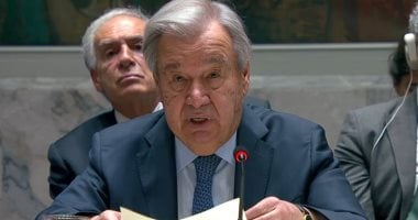 جوتيريش يلقي خطاباً في جامعة القاهرة بمناسبة يوم الأمم المتحدة