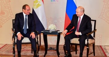 السيسي وبوتين يبحثان تطورات حوض النيل على هامش القمة الروسية الأفريقية