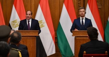 السيسي يلتقي رئيس وزراء المجر في بودابست لبحث تعزيز العلاقات الثنائية