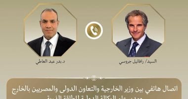 وزير الخارجية المصري يكرر رفض الحلول العسكرية خلال محادثة مع مدير الوكالة الدولية للطاقة الذرية
